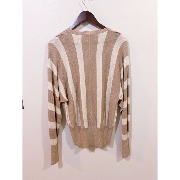 BCBGMaxazria Beautiful Vertical Stripe Top - Picture 7 of 7